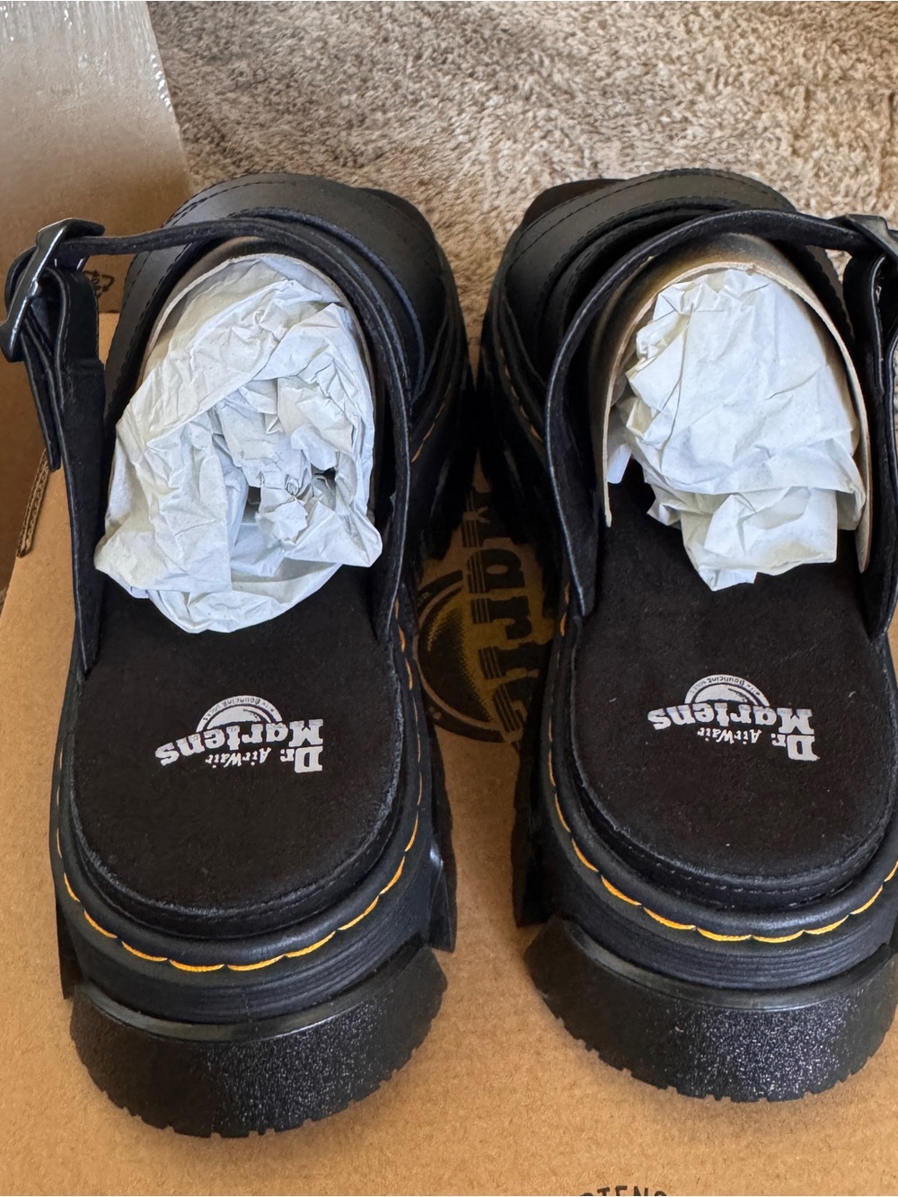 Dr. Martens Black Mattison Slide Sandals (NWB) - Picture 5 of 8